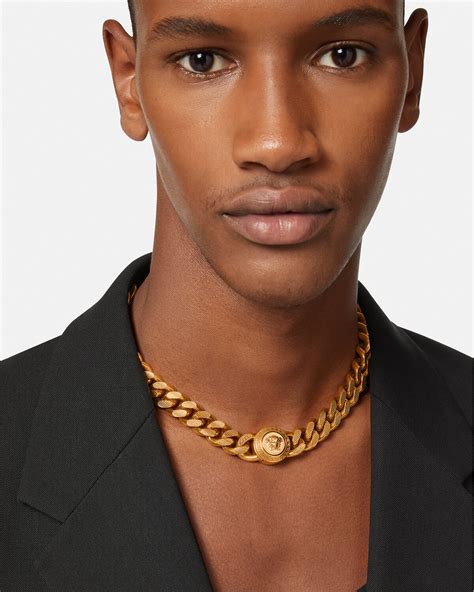 chaine versace homme or|farfetch versace necklace.